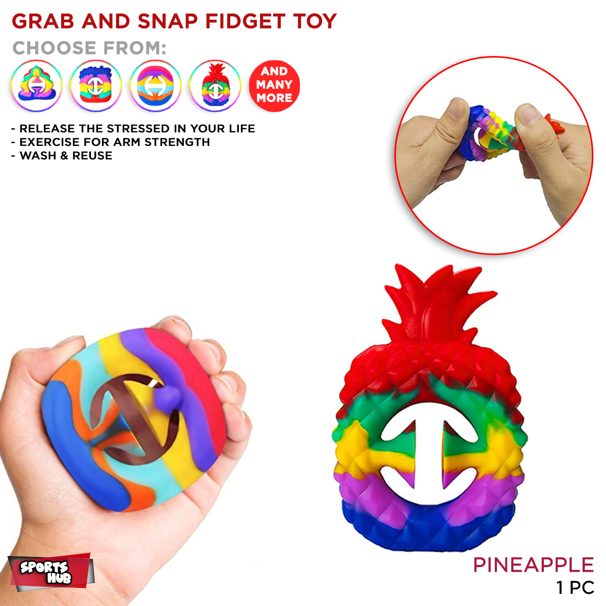 pineapple snapper fidget toy