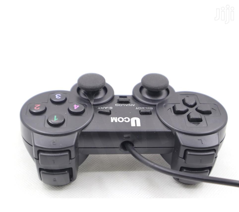 UCom Wired Game Controller Gaming Joypad Joystick USB Gamepad Joy stick Game pad Joy pad For Win7/8/10 XP For PC Laptop Vibration Gamepads