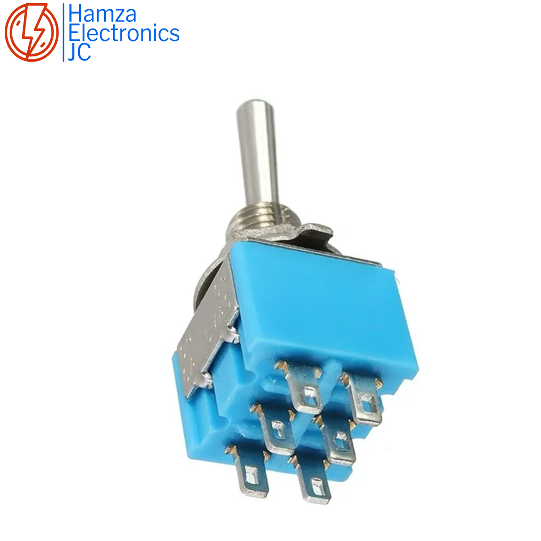 2/4PC's 6 Pin DPDT ON-ON 100 6A125VAC Blue Mini Rocker Switch Button ...