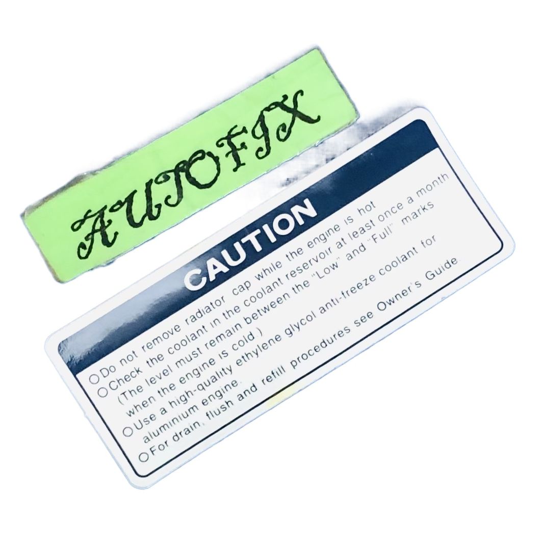 Car universal radiator sticker 01 PC | Daraz.pk