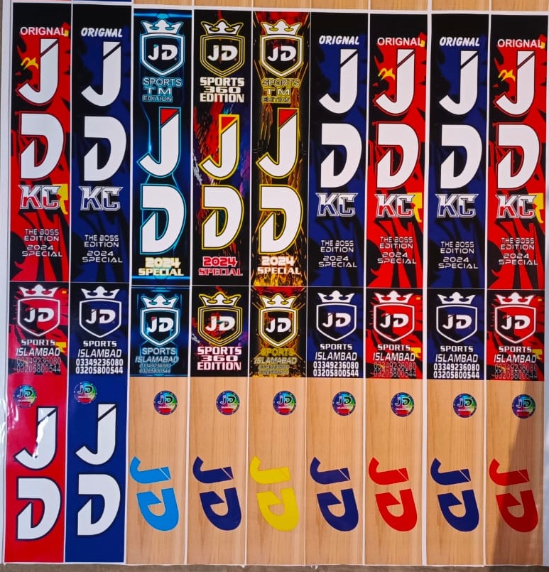 JD, SAKI, GERMAN Full Sticker & Half Sticker Complete 1 Set Front or Back for bats