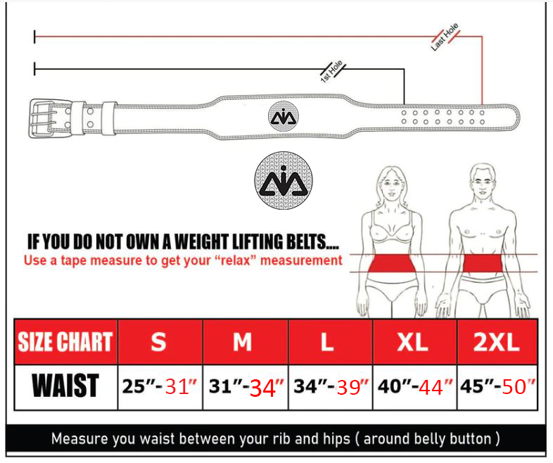 Fitness Weight Lifting Belt (4 Inches Wide) - Comfortable & Durable Pre Broken-in Genuine Leather - Great Lower Back & Lumbar Support for Squats, Deadlifts, Gym Workouts - for Men & Women