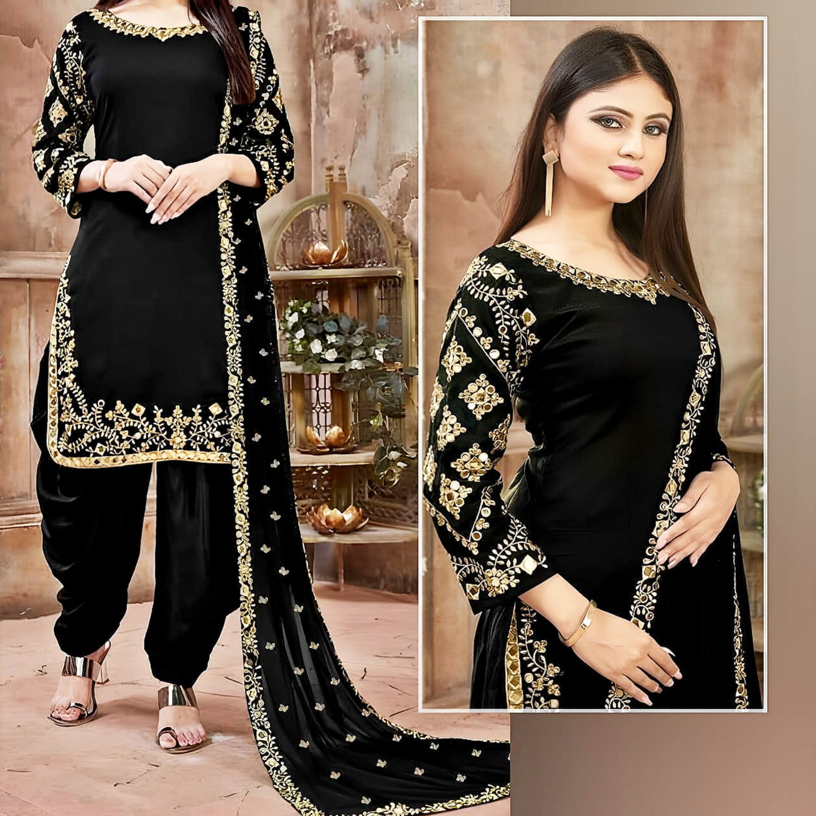 Stylish Plain Top Shirt And Printed Trouser For Ladies Price in Pakistan -  View Latest Collection of Shalwar Kameez