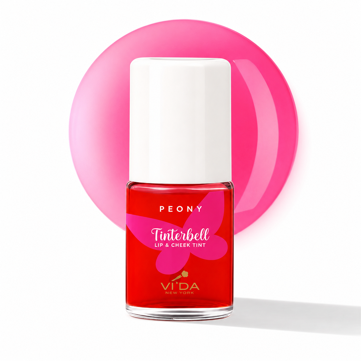VIDA New York Tinterbell Lip & Cheek Tint – Peony | Liquid Lip Tint & Cheek Tint | Every Day Tint