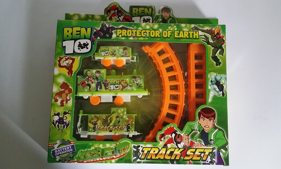 2026 Train Track Toy For Kids | Ben 10 Train Toy Kids Toy | Ben 10 Super Train Track Set | Random Design Multi color train track set