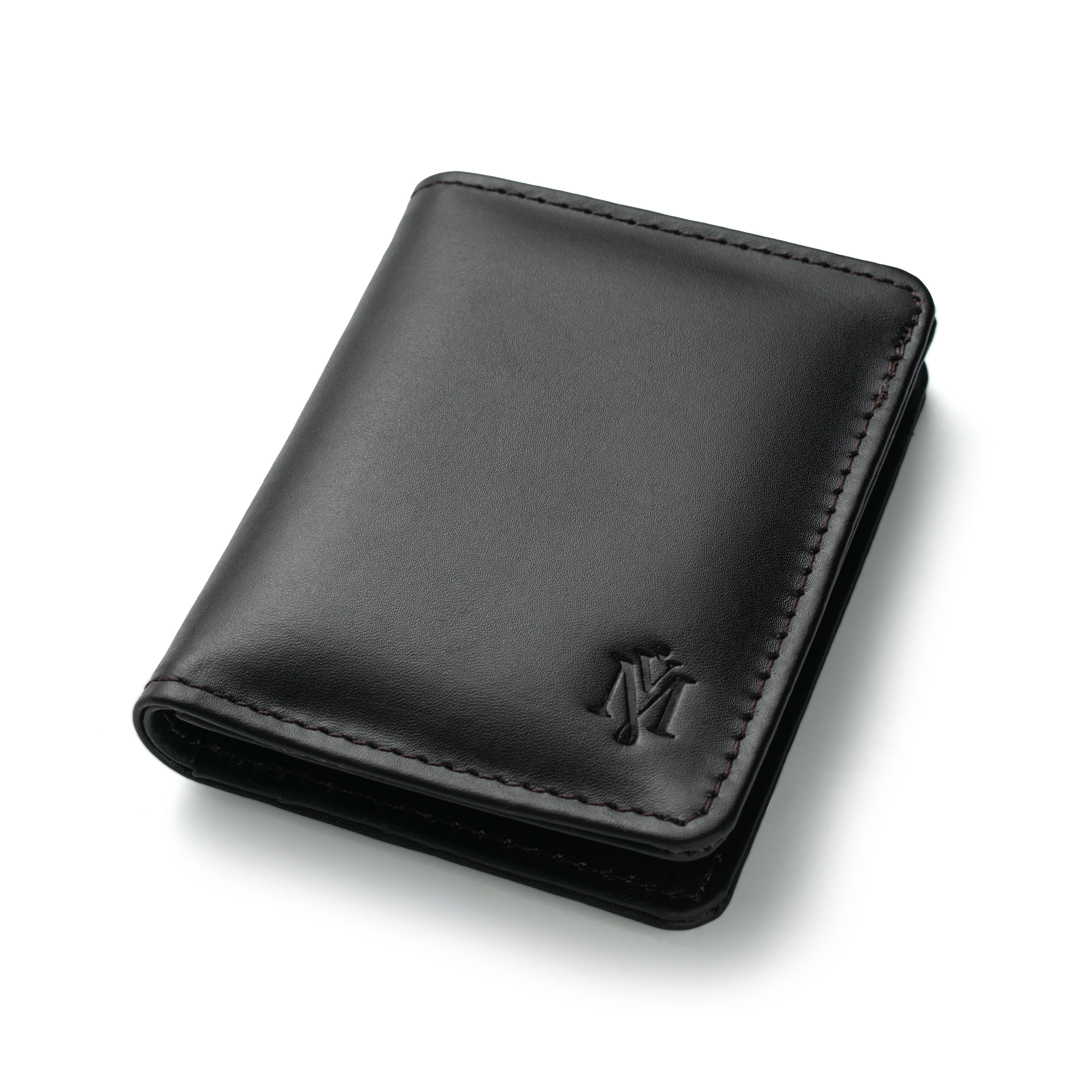 MODVESTE Handmade Black Mini Leather Wallet For Men High Quality Leather Wallets