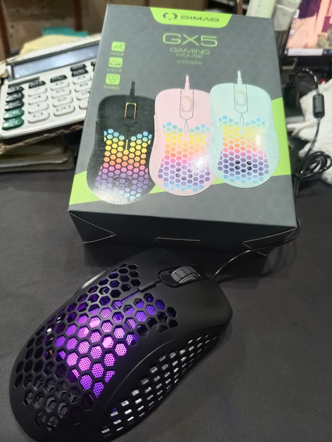 Gaming Mouse Optical Wired Gaming Mouse 6400 DPI, Side Buttons RGB Rainbow Lights RGB Premiun Quality