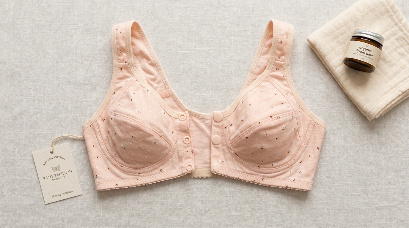 Front Open Breastfeeding Bra - Cotton, Non-Wired | Plus Sizes Maternity & Nursing Bra