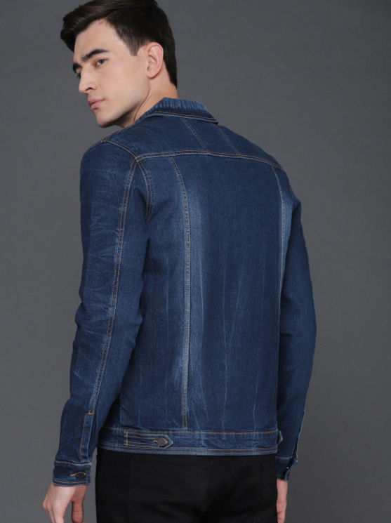 Mens Clothing Denim Jacket Stretchable