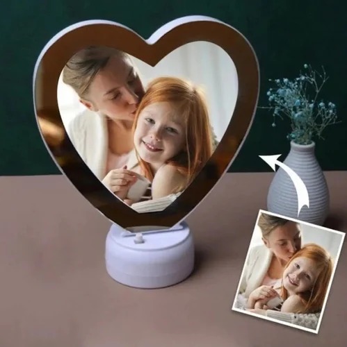 Light Frame Magic Magic Mirror LED Photo Frame Circle Shape | LED Light Picture Frame ...