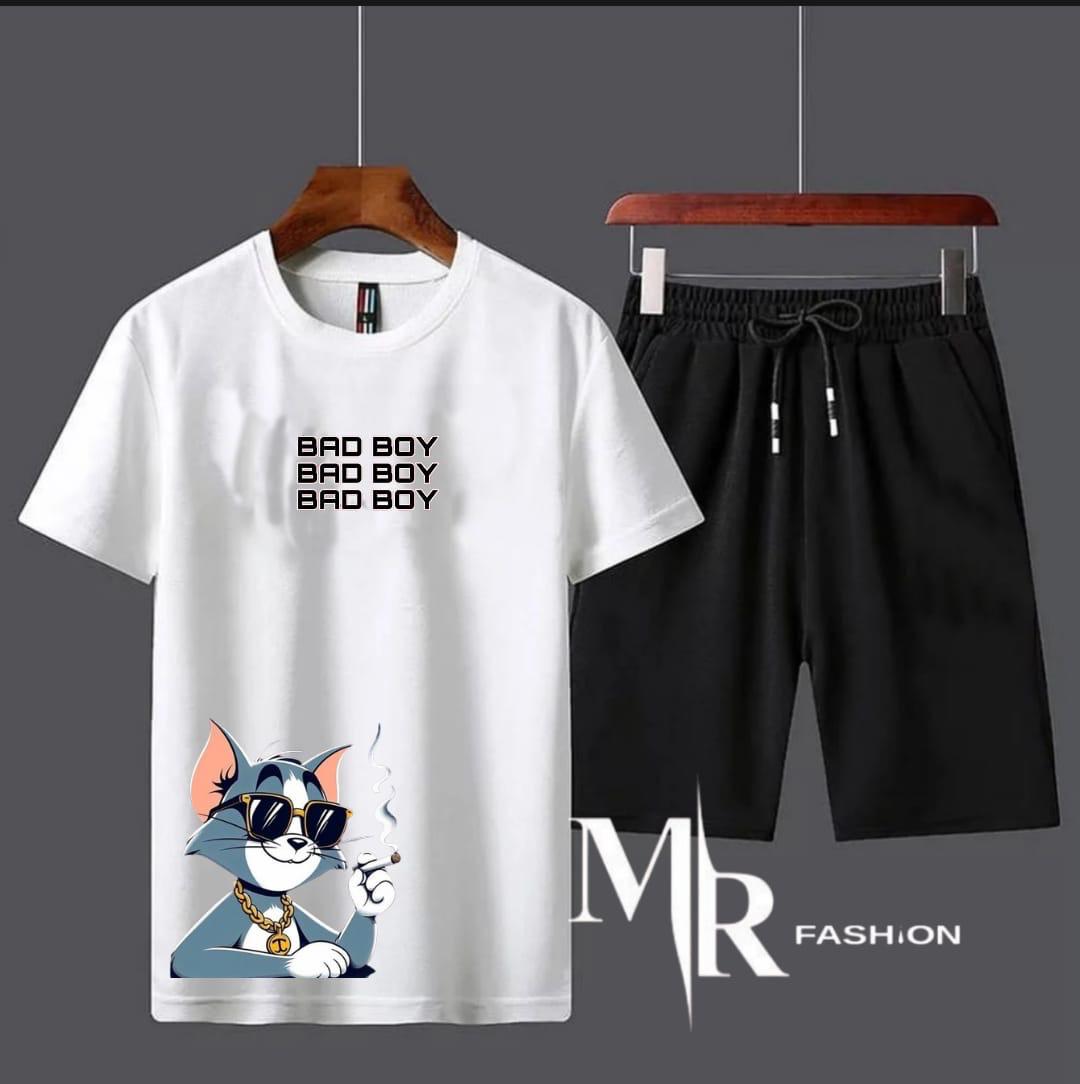 Trendy Tag Printed Summer Tracksuit For Men & Boys Tee-shirt with shorts gym wear New Design Round Neck Half Sleeves T Shirts Top Quality Gym Wear/Casual and comfortable Pair T-Shirt and shorts