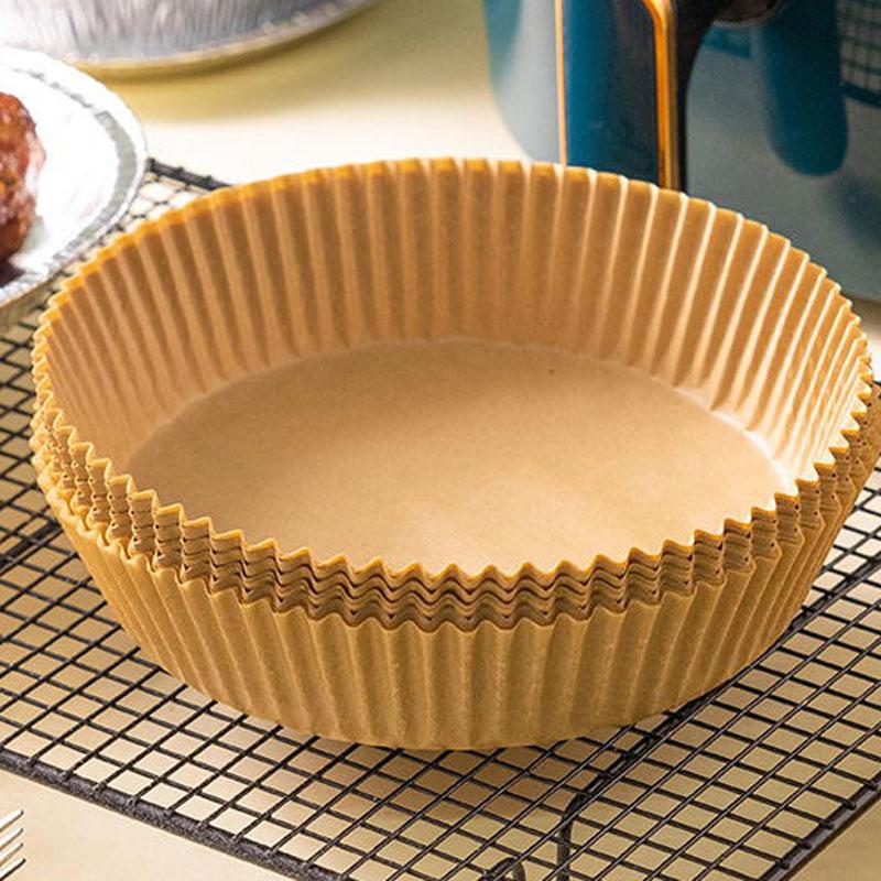 50pcs Air Fryer Disposable Paper Liner Non-Stick Mat Steamer Round Paper Baking Mats (big size) price in Pakistan