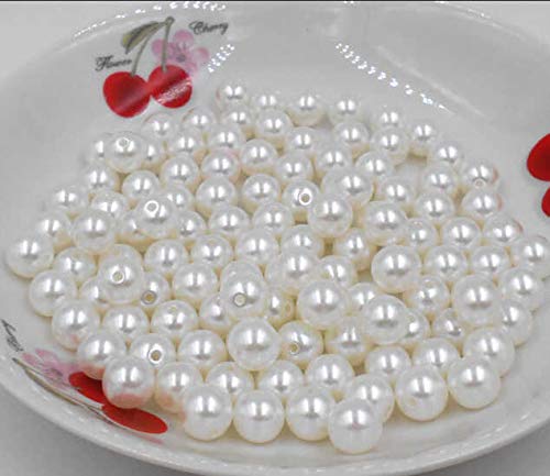 **Glossy White Pearl Beads 50 100 pcs – Elegant & Versatile for Jewelry & Crafts** by Jaweriyaz Jewelry