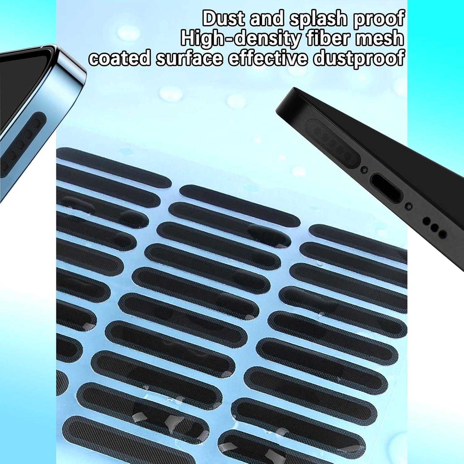 10 Pcs Mobile Dustproof Stickers, Speaker Protection Net Mesh, Universal Anti Dust Cover for Phones