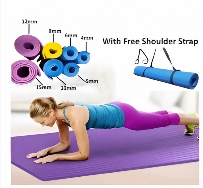 8 mm yoga mat, thick yoga mat, fitness mat, non-slip yoga mat, joint protection. Women’s yoga mat, men’s yoga mat, exercise mat Pakistan, TM yoga mat, extra-thick yoga mat.