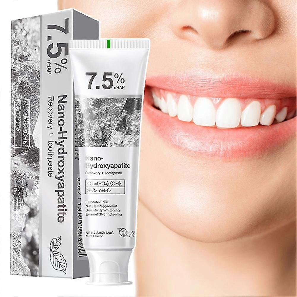 Holydeer Nano Hydroxyapatite Toothpaste | Fluoride Free Enamel Repair & Remineralization | Teeth Whitening Toothpaste | Anti Cavity & Tooth Sensitivity Relief | Gum Protection | Natural Tooth Paste for Sensitive Teeth | Adults & Kids | Fresh Breath