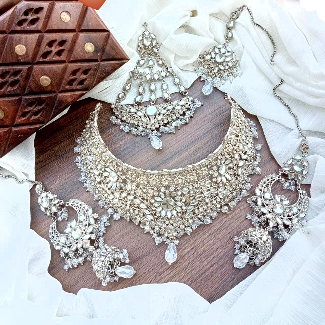 bridal jewellery set . | Daraz.pk