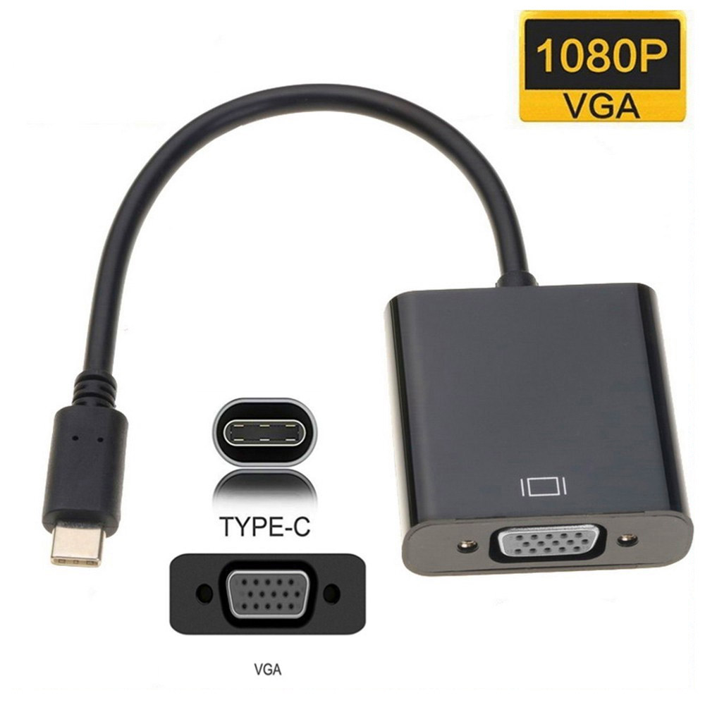 Type C TO VGA Converter / USB3.1 Type C TO VGA Cable