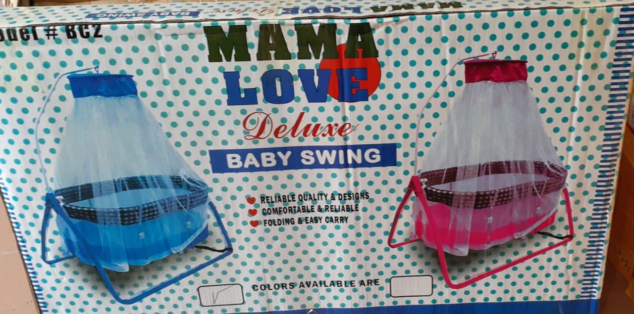 Baby Swing Coat And Cradle With Net (blue And Pink) Price in Pakistan