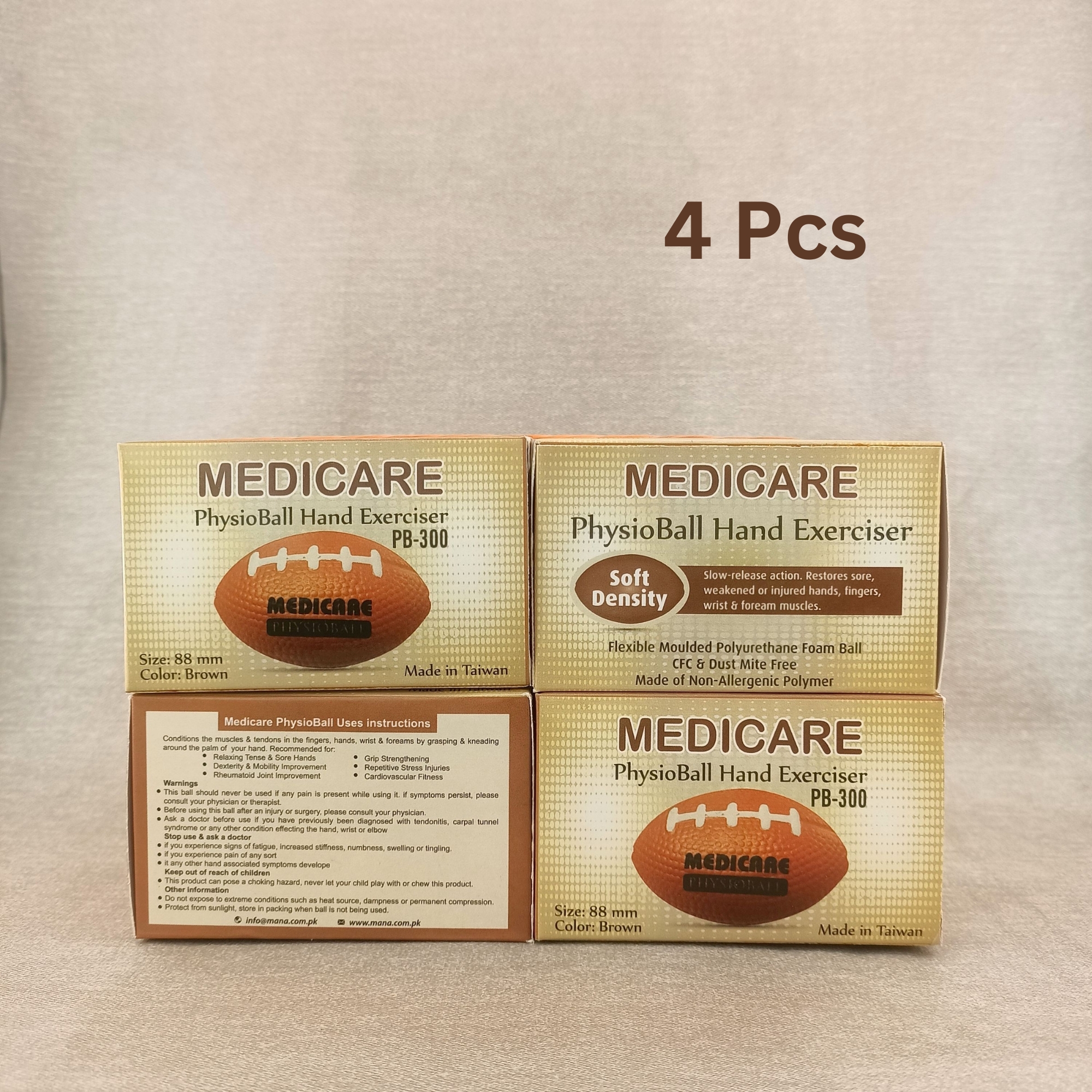 Medicare Physio Ball, 1 to 4 Pcs, Rugby Shaped Stress Relief Ball, Rugby Squishy Stress Relief Ball, Squeeze Ball, Imported Physio Ball, Hand Strengthening exercise, Hand Rehabilitation Exercise, Mini Football Sports Stress Ball, Made in Taiwan