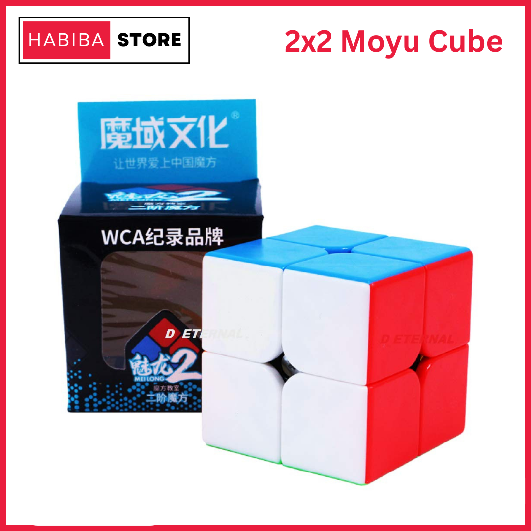 Original 2x2 Moyu Cube Fast Speed Cube Stickerless Magic Cube Puzzle Educational Toy