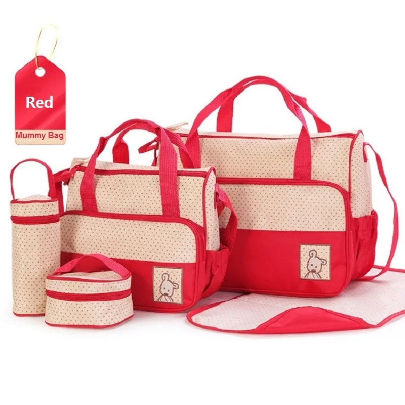 Baby Diaper Bag 5pcs Blue