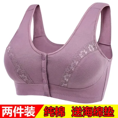 Mother underwear bra middle-aged and elderly women's pure cotton