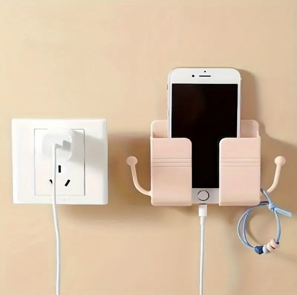 Wall Mobile Phone Holder | Strong Adhesive | Space Saving | Universal Mount | Perfect for Charging & Storage price in Pakistan