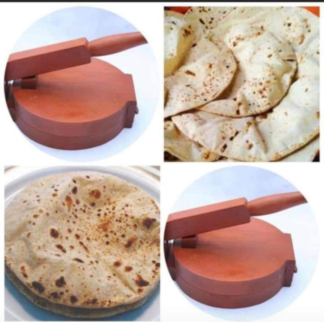 Heavy Wooden Tortilla Press, Tortilla Maker, Wooden Roti Maker, Puri ...