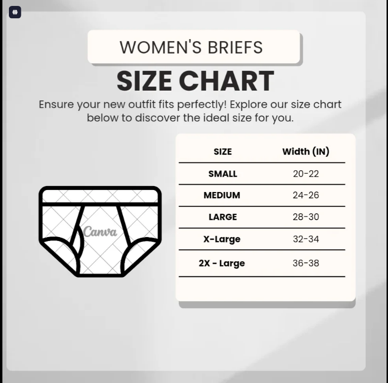Hinz Women’s Premium Cotton Brief – Soft, Comfortable, Breathable Underwear, Everyday Wear, Lightweight & Durable Panties