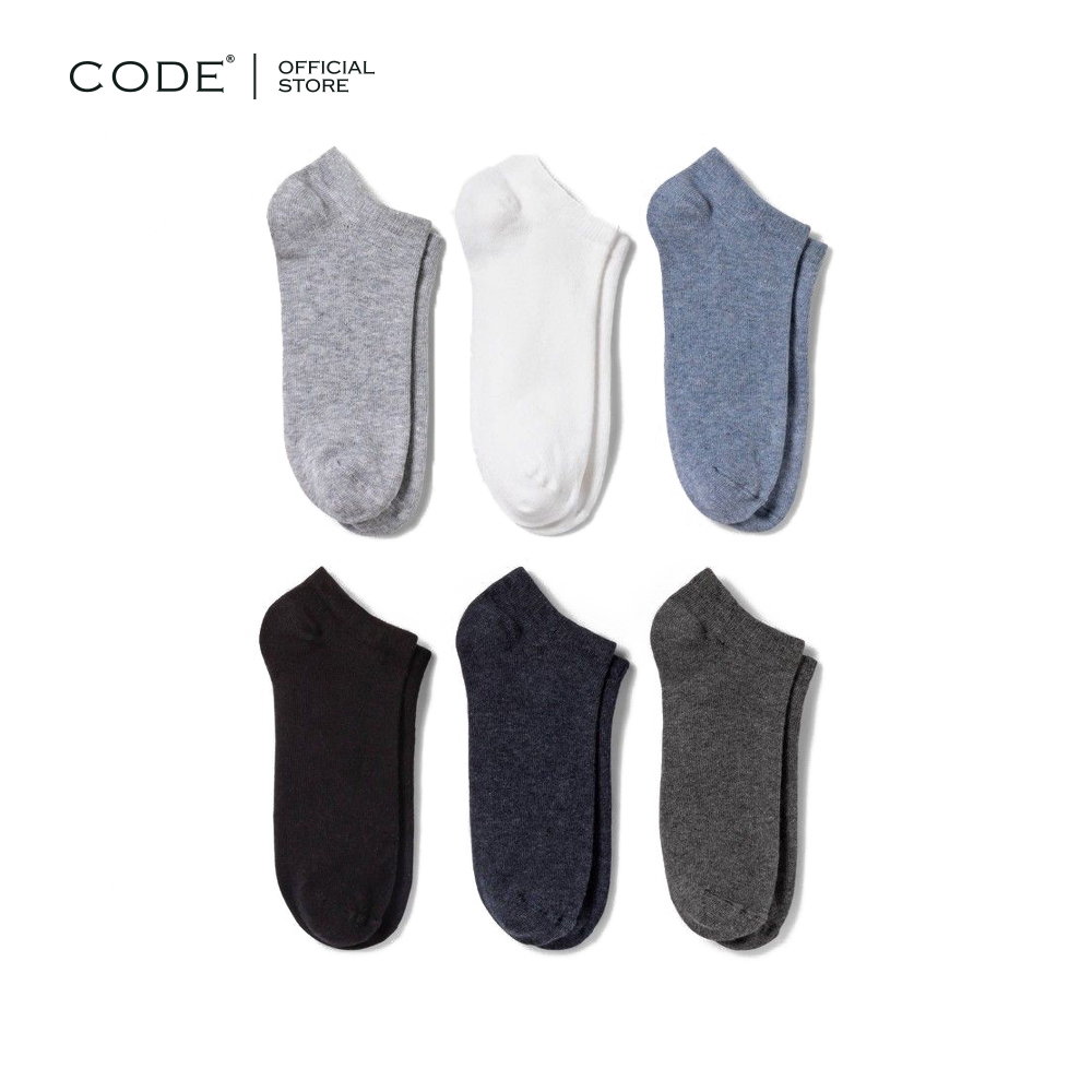 Code 6 Pairs Cotton Ankle Socks For Men Women  Cotton Ankle Socks For Men  No Show Low Cut Socks For Men  Business Casual Socks For Men - White