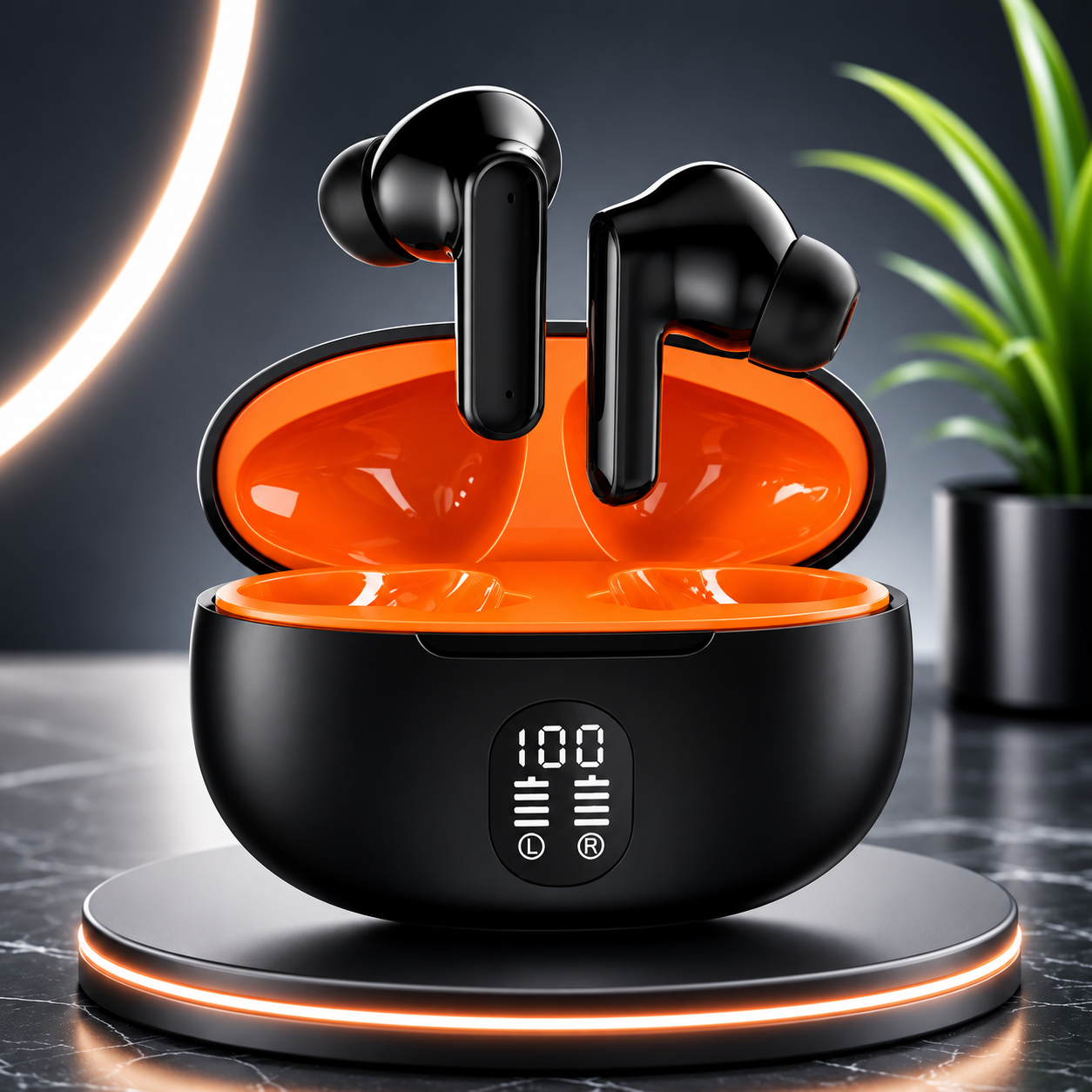 M04 Wireless Earbuds Bluetooth Earbuds Airbuds  TWS Earbuds Bluetooth 5.3 Noise Cancelling Earbuds ENC Earbuds HD Sound Deep Bass Touch Control Gaming Earbuds Stereo Earphones Wireless Earphones Type-C Charging Fast Charging Long Battery Backup