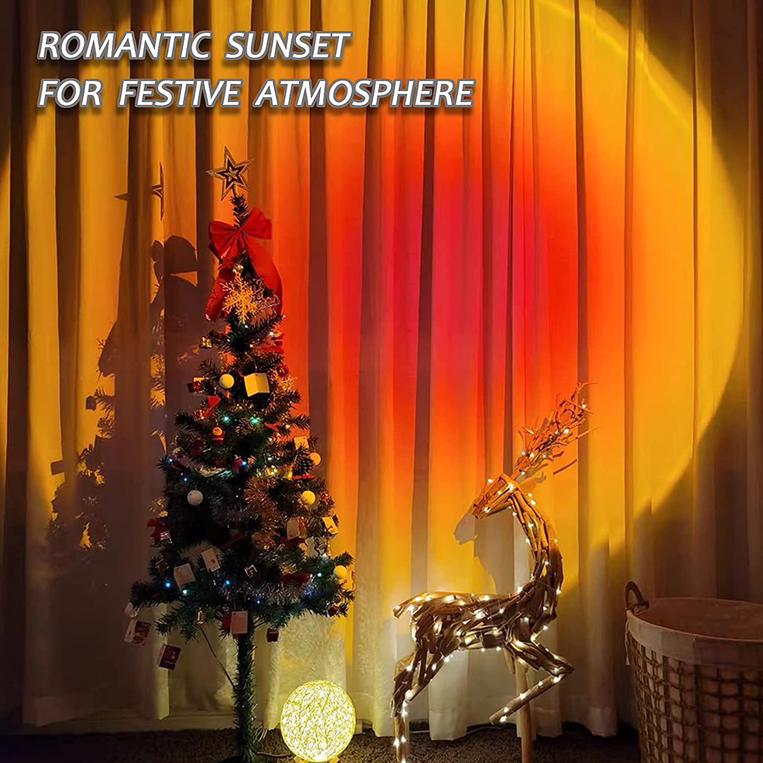 Remote Control Sunset Lamp Projector 16 Colors Changing RGB | Mobile Photography Backgrounds Accessories Lighting Kit Wallpaper