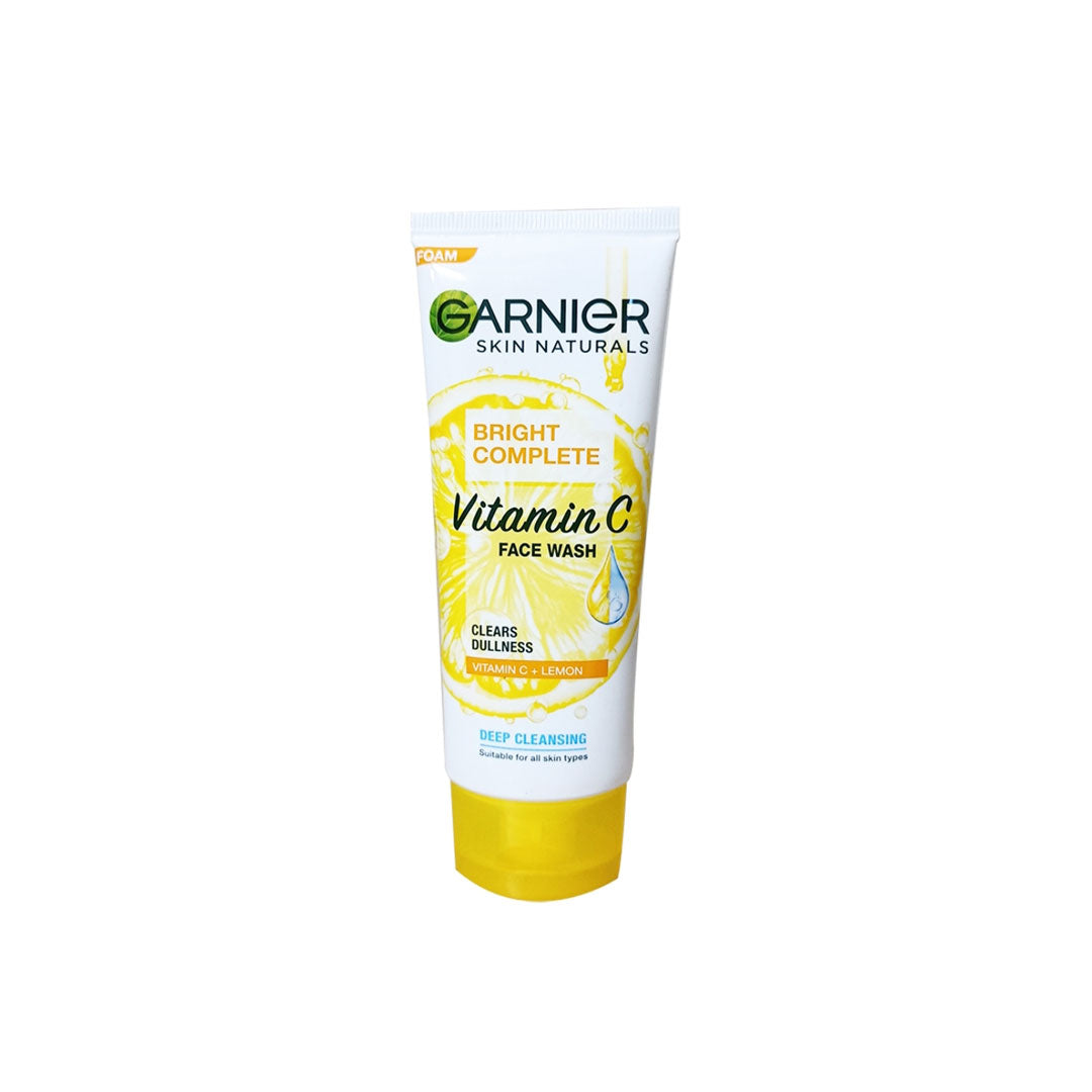 RIOS Garnier Bright Complete Vitamin C Brightening Face Wash 100ml - 8991380700029