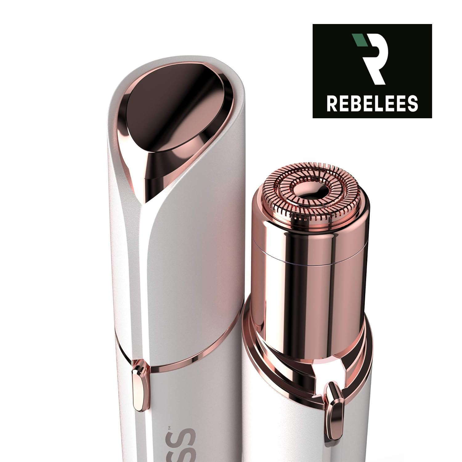 Rebelees Original Rechargeable Hair Remover & Trimmer Machine | USB Painless Eyebrow, Nose, Ear, Upper Lip & Face Hair Shaver | Full Body Washable & Removable Grooming Tool