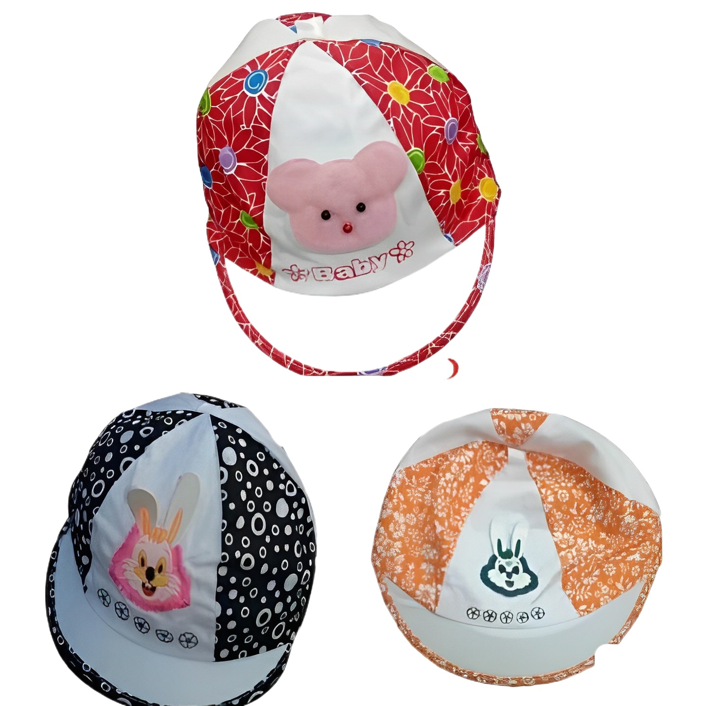 Pack of 3 New Baby Summer Cap For Kids In Beautiful Color, Kids Caps Hats for kids