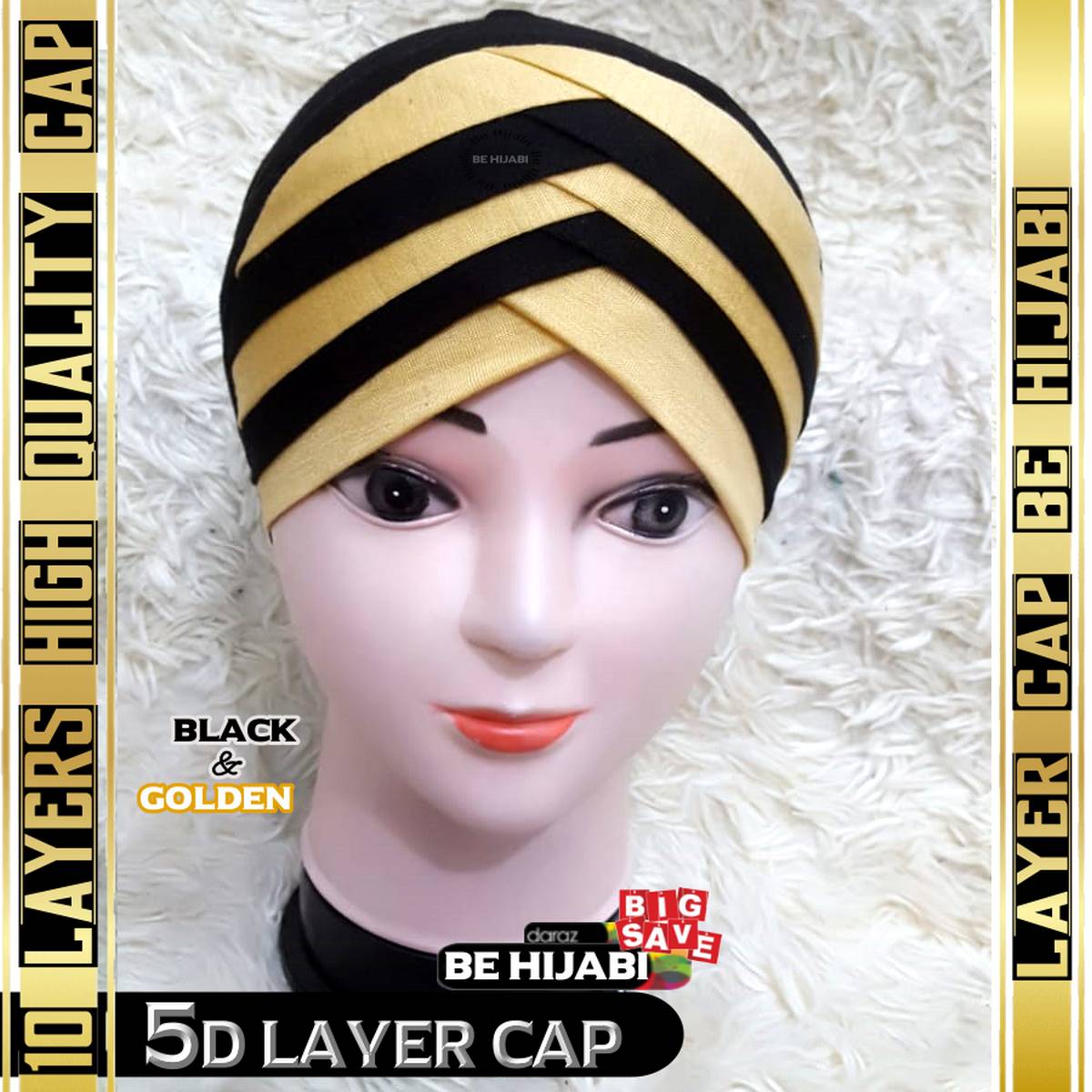 5D Layer Hijab Cap - Be Hijabi: Buy 