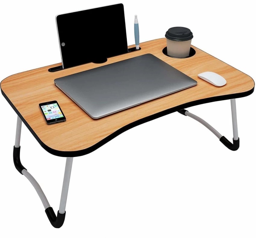 New Wooden Laptop Table, Wooding Gaming Laptop Table For Bed Foldable ...