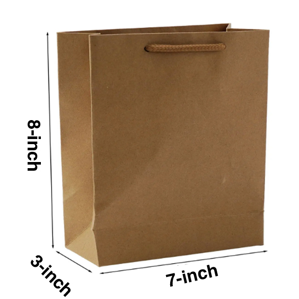 1100 pcs Brown Kraft Paper Bag Biodegradable Party Recyclable Smooth