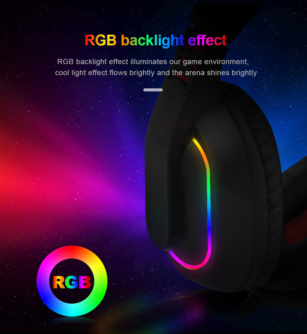 Redragon H120-RGB Ares RGB Gaming Headset with Mic 40mm Drivers 8 ad4502bd128620b3f72581cdd7e4d3c4