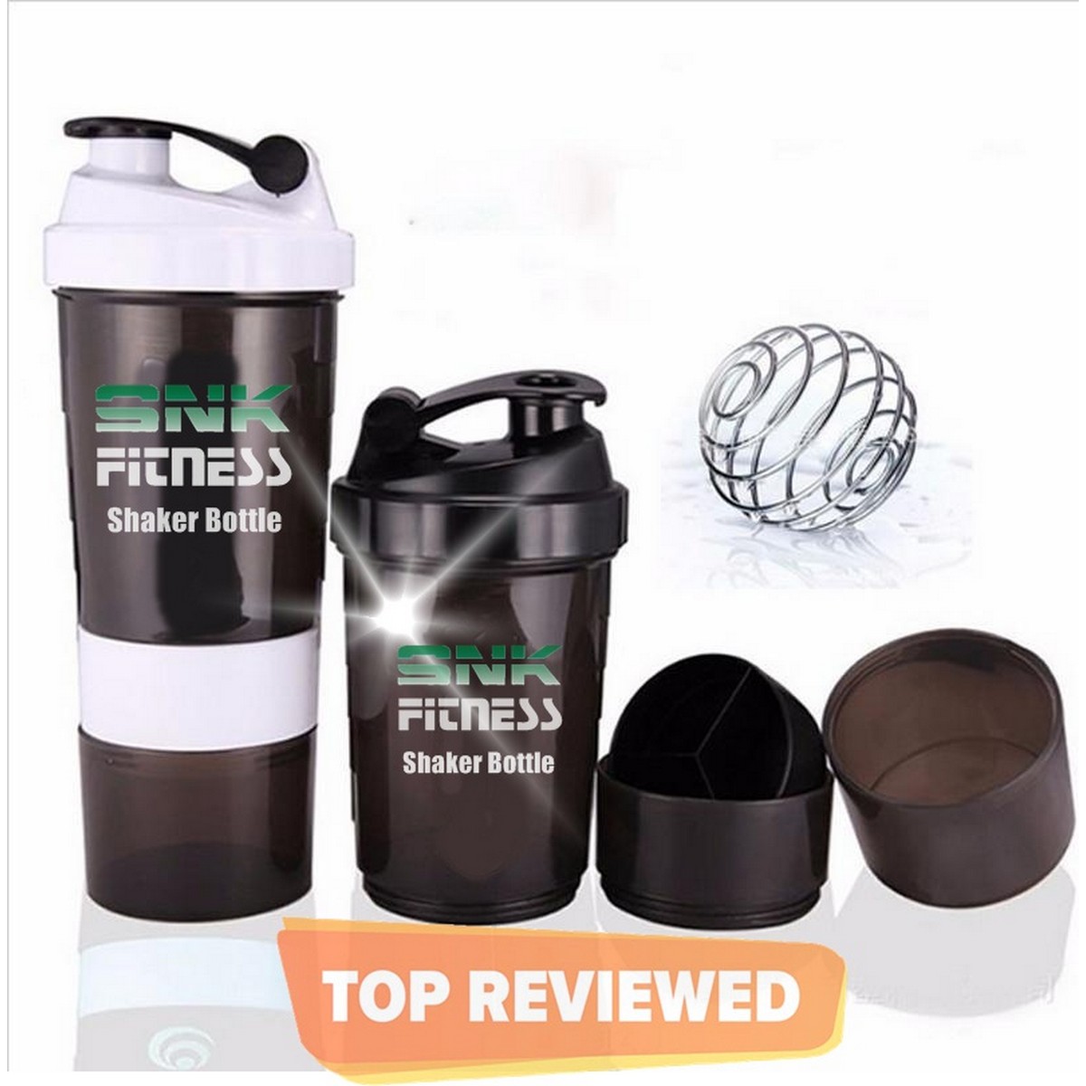 (SNK FITNESS) BOTTLE PROTEIN & MULTI PURPOSE SHAKER WITH 2GO SOLUTION Strauss Shaker Bottle 500ml