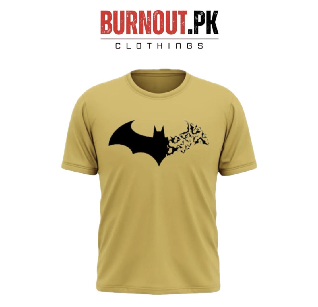 BURNOUT.PK NEW TRENDY SUMMER COLLECTION BATMAN PRINTED TSHIRTS FOR MENS AND WOMENS