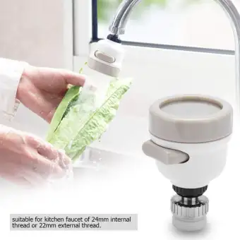 Stainless Steel 360 Rotating 3 Modes Faucet Extenders Water Nozzle