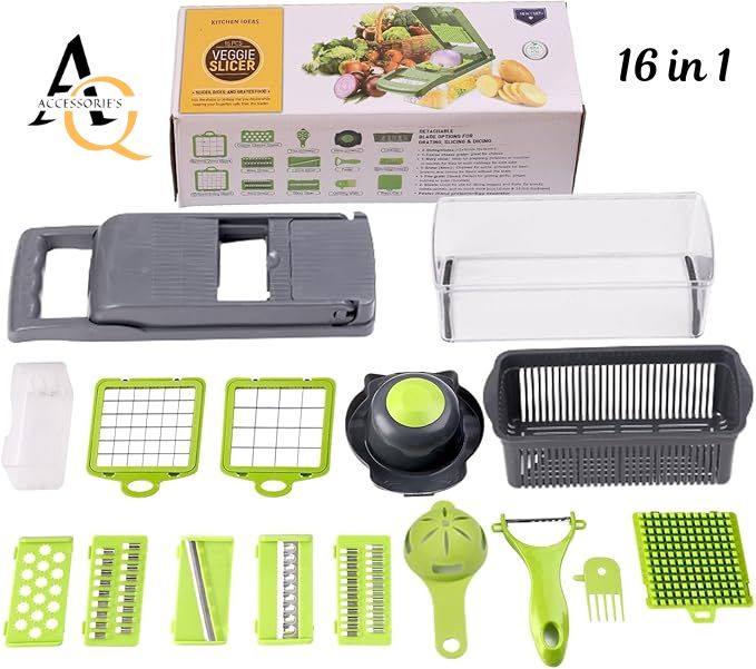 A.Q Multifunctional 16 in 1 &12 in 1 and10 in 1 Nicer Dicer Vegetable