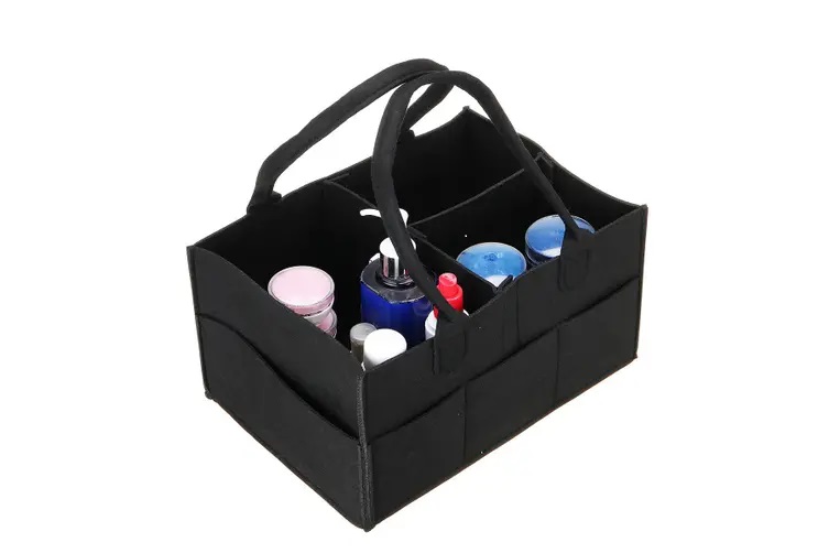 Baby Diaper Caddy Organizer Grey