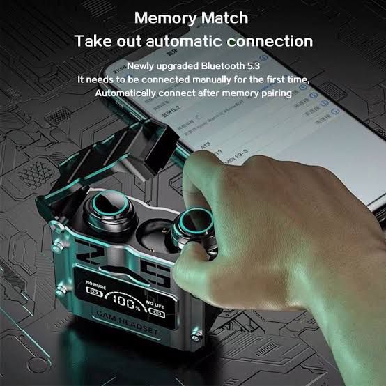 M25 Damix Gaming Headphones True Wireless Earbuds Earphones Earphones Touch Control All device