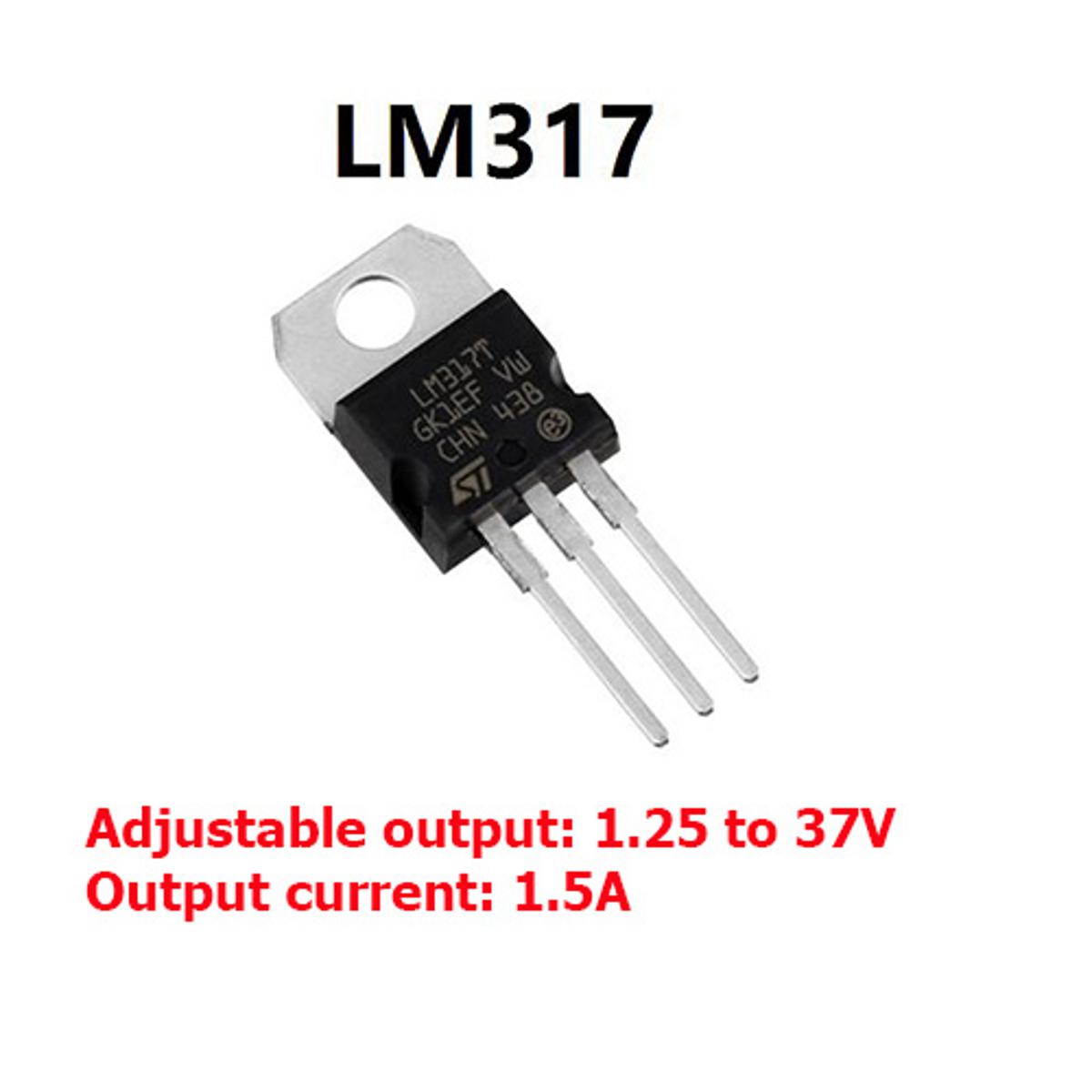 LM317 LM317T adjustable voltage regulator