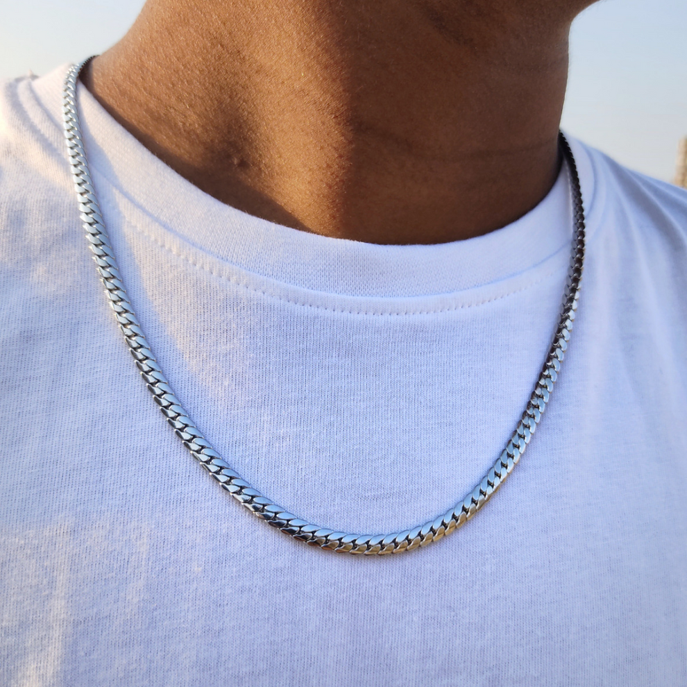Trendy Stainless Steel Chain | Stylish Neck Chain for Boys and Mens | Fashion Durable Snake Style Necklace with Lifetime Color Warranty