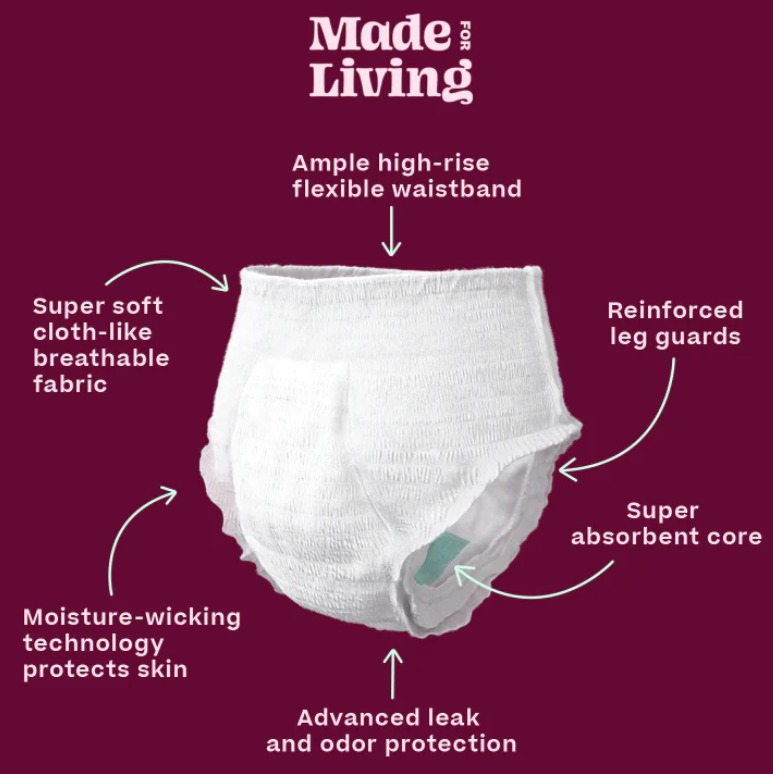 All Night Protection Disposable Period Panties, No leakage, No tension