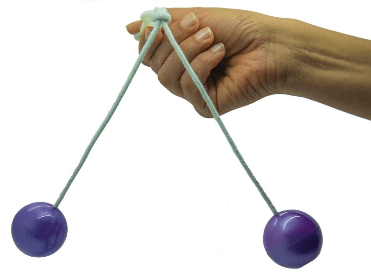 Clackers NoiseMakers - 2 Balles Sensoriels Vintage à Cliquetis, Jouet Coordination Main, Anti-stress